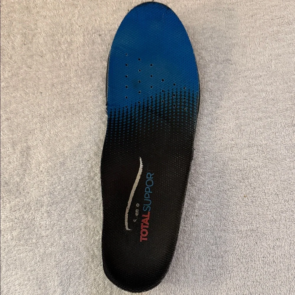 Skechers D'LUX Walker 2.0 Slip-On Sneakers SN232179 Wide Width Navy/Grey/Orange - Picture 9 of 12